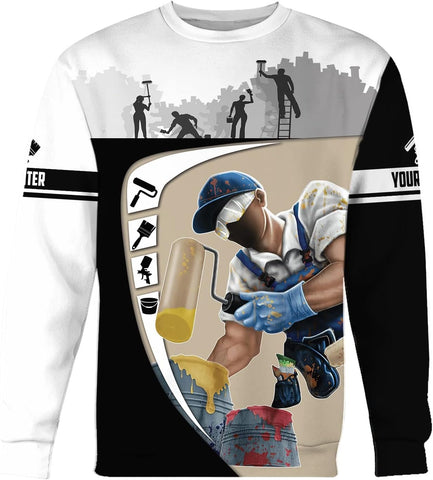 Personalized Name Painter Unisex Shirts 3D All Over Printed Sportwear Hoodie, TShirt, Zip Hoodie, Sweatshirt For Men Women