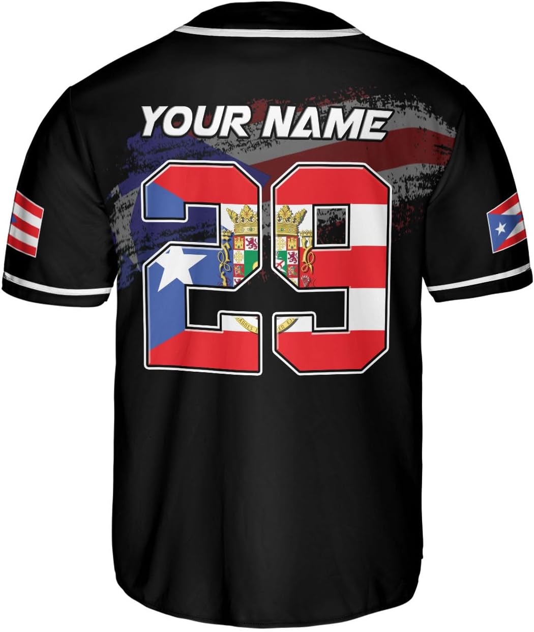 Personalized Puerto Rico Baseball Shirt,Customized Team Name Puerto Rican Baseball Jersey for Men,Women S-5XL