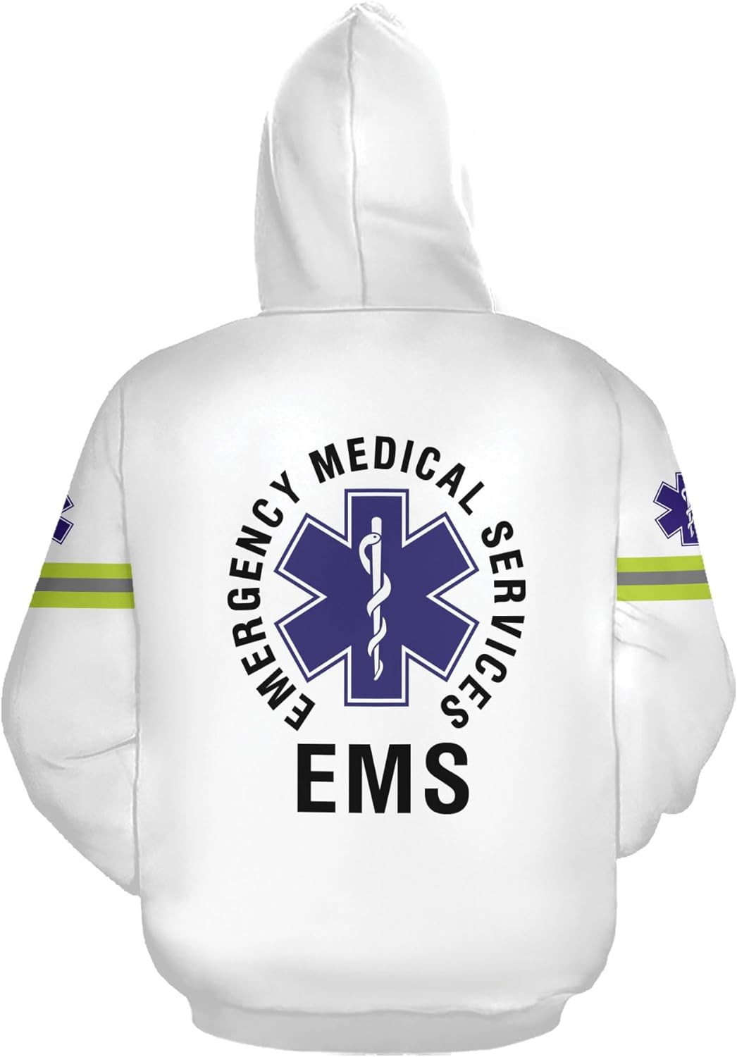 Leeprints Personalized EMT Hoodie EMS Sweatshirt Custom EMS Zip Hoodie Paramedic Uniform Emergency Medical Technician Shirts