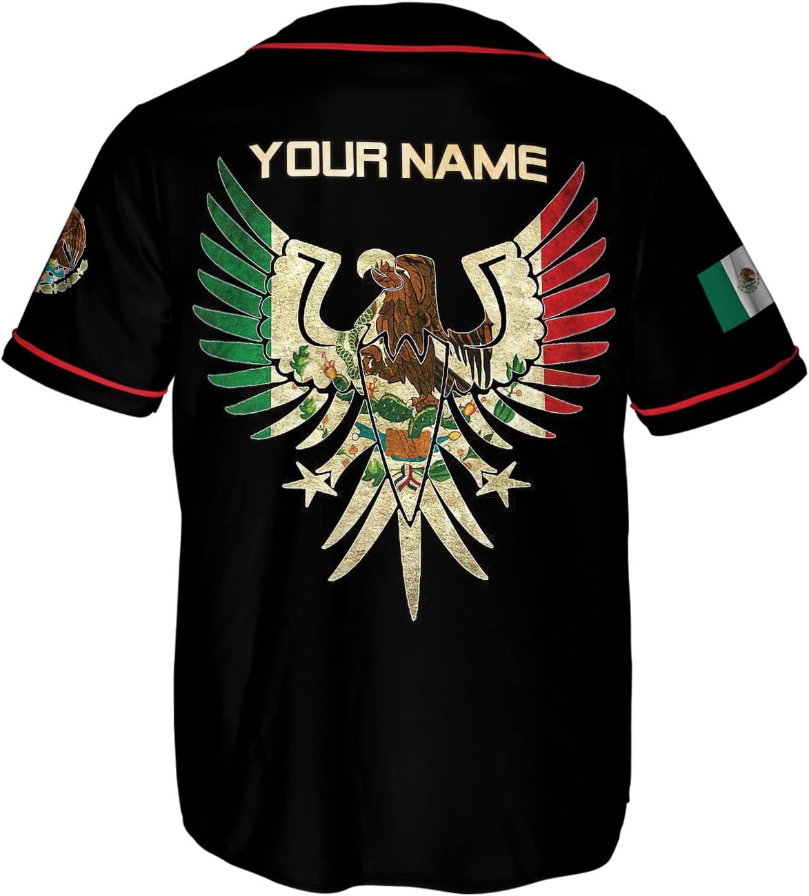 Personalized Name Mexico Baseball Jersey, Mexican Baseball Jersey for Men Women, Mexicano Jersey, Mexico Flag Baseball Jersey