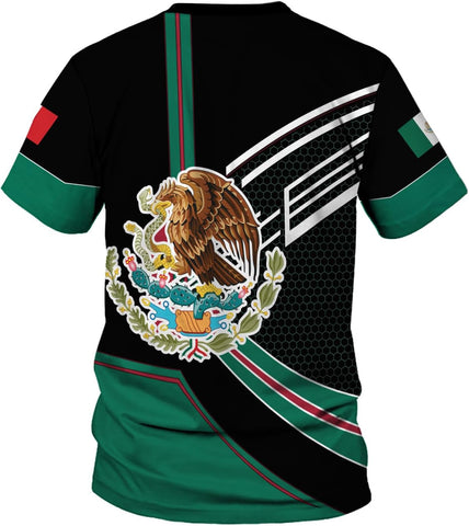 Mostprints Personalized Name Mexican Shirts for Men 3D, Customized Mexico Shirts for Men, Mexico Shirts for Women Mexico Shirt1