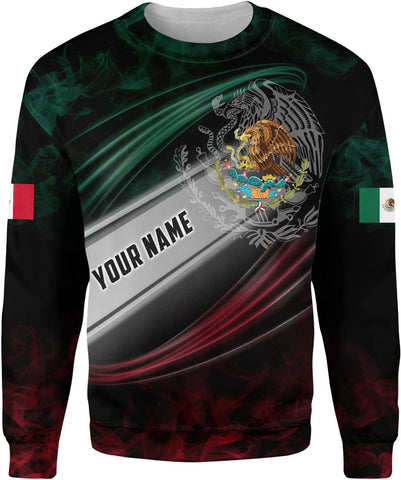 Personalized Name Mexican Hoodie 3D, Customized Mexican Hoodies for Men, Unisex Mexico Hoodie, Mexico Hoodies for Men 2