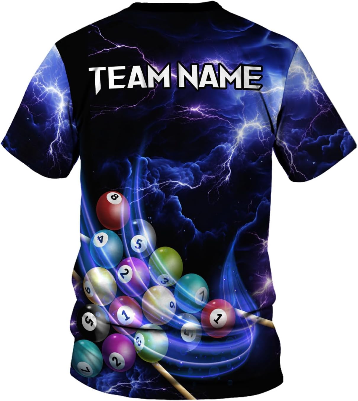 MoonArt Personalized Billiard Shirts 3D Billiard Shirt Custom Billiard Flag Shirt Men's Pool Billiards Shirt 8 Ball Men Women