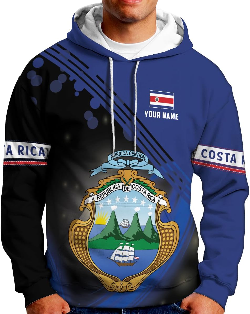 Mostprints Personalized Costa Rica Shirt 3D, Costa Rica Tshirt, Costa Rica Shirts for Men Women, Costa Rican Pride Flag