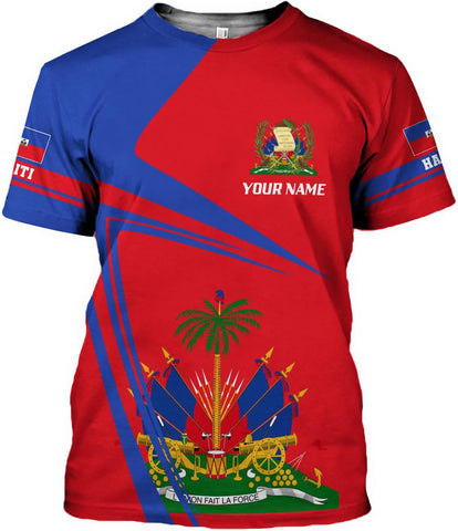 Personalized Haiti Shirt, Haitians Flag Pride Shirt, Haiti Shirts for Men & Women, Haitian Pride Tshirt, Haitian Flag Shirt