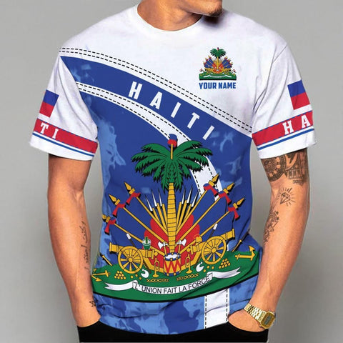 Ligthuy Personalized Haiti Shirt 3D, Haitians Flag Pride Shirt, Haiti Shirts for Men & Women, Haitian Pride Tshirt S-5XL