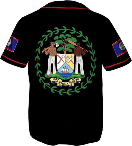 Podagree Personalized Belize Baseball Jersey Camisa Shirt, Belizean Flag Jersey, Belizean Pride Jersey for Men and Women