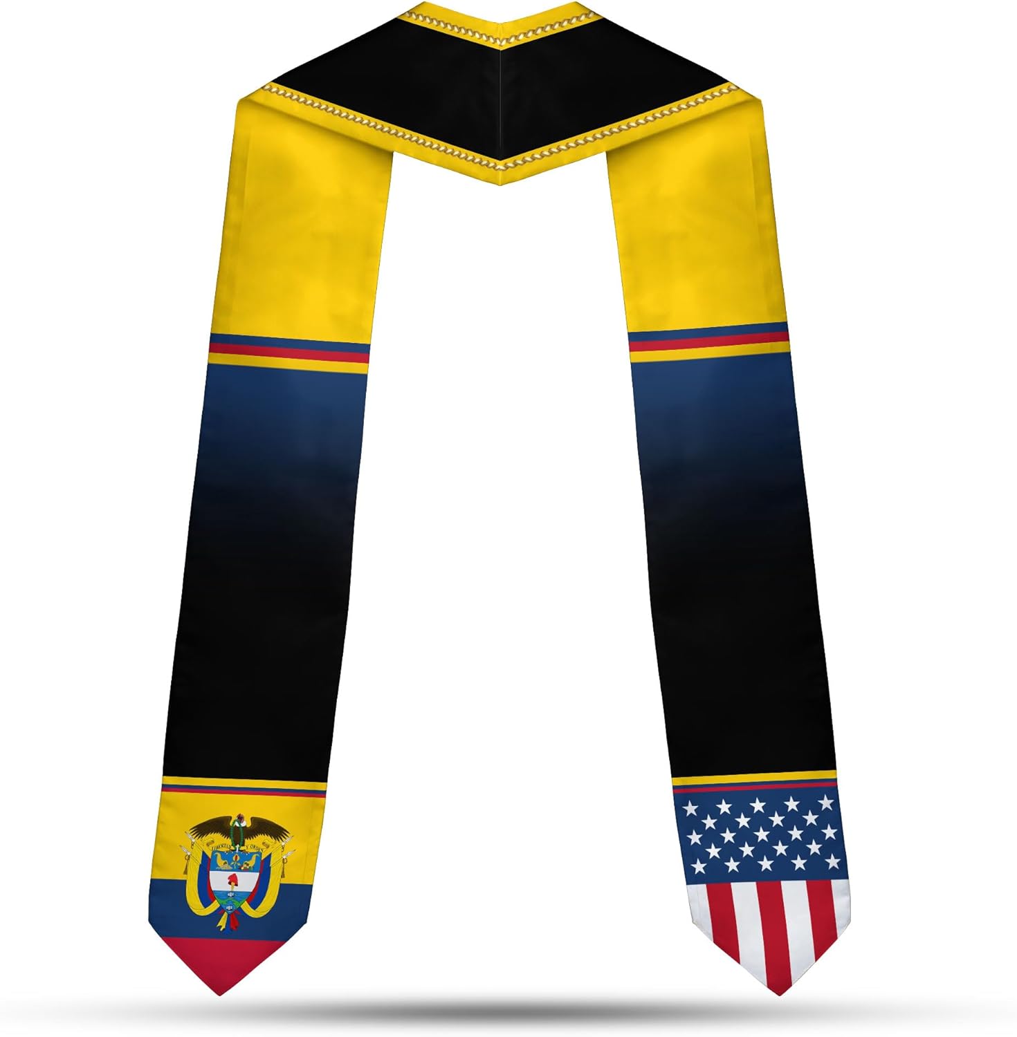 Pretyprints Colombians Graduation Sash, Custom Colombians American Flag Graduation Sash 2025, Colombia Graduation Stole