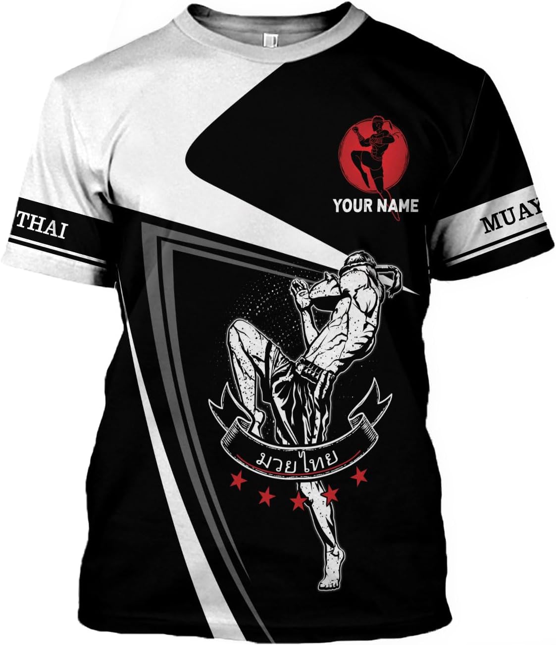 MAPrints Personalized Name Muay Thai Pride Shirt for Men