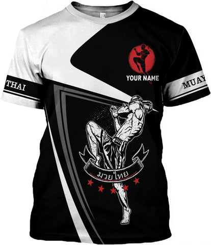MAPrints Personalized Name Muay Thai Pride Shirt for Men