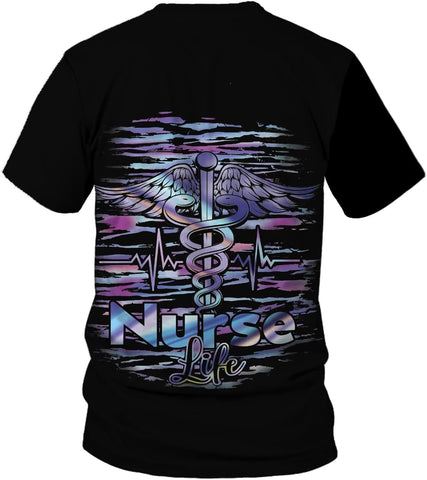 Vybonz Personalized Name Nurse Shirt, Nurse Gifts, Nurse Graduation Gifts, Funny Nurse T-Shirt Gift, Nursing Emergency Shirts