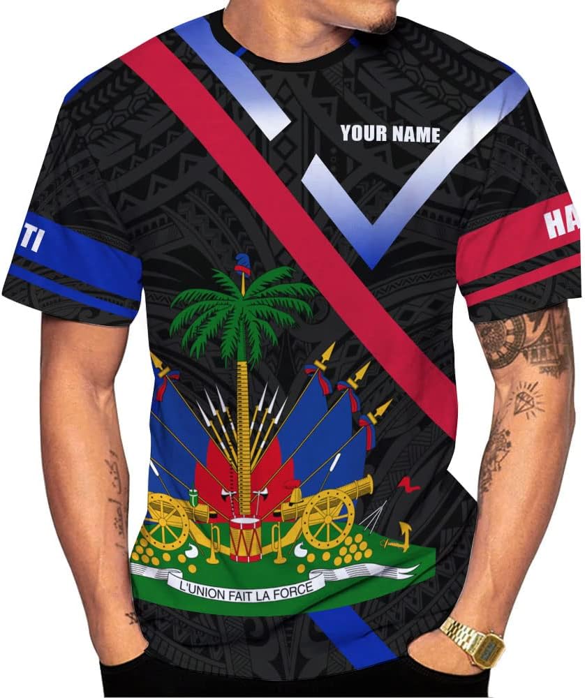 Personalized Haiti Shirt, Haitians Flag Pride Shirt, Haiti Shirts for Men & Women, Haitian Pride Tshirt, Haitian Flag Shirt