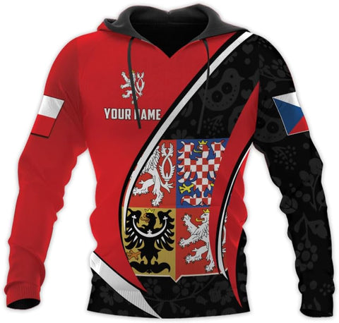 Personalized Czech Shirts 3D, Czechoslovakian T-Shirts, Czech Republic Flag Pride Shirt Unisex, Gifts for Czechs (CZ 1)
