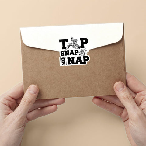 3 Pcs Tap Snap or Nap Sticker, BJJ Sticker, Funny Jiu Jitsu Gift, Combat Sports, Grappling Sticker, Motivational Gift Fighters Sticker 3 Inches for Laptop Water Bottle Phone Helmet Kindles Tumbler
