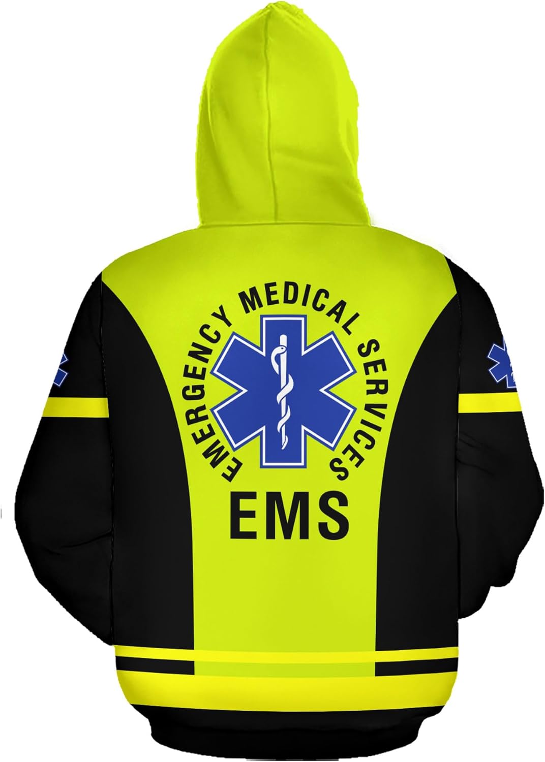 Leeprints Personalized EMT Hoodie EMS Sweatshirt Custom EMS Zip Hoodie Paramedic Uniform Emergency Medical Technician Shirts