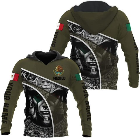 Personalized Name Camo flag Mexican Mexico Sudadera De Mexico Hombre Unisex Hoodie, T Shirt, Zip Up Hoodie, Sweatshirt For Men Women AD77