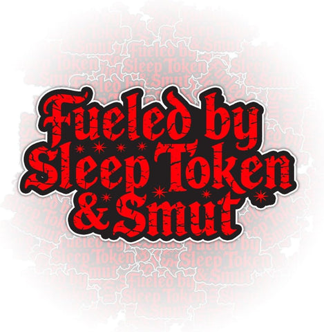 3PCS Fueled by Sleep Token and Smut 3" Sticker – Bookish Dark Romance Vinyl Decal Waterproof for Laptop, Water Bottle, Kindle, Hard Hat – Gift for Book Lovers