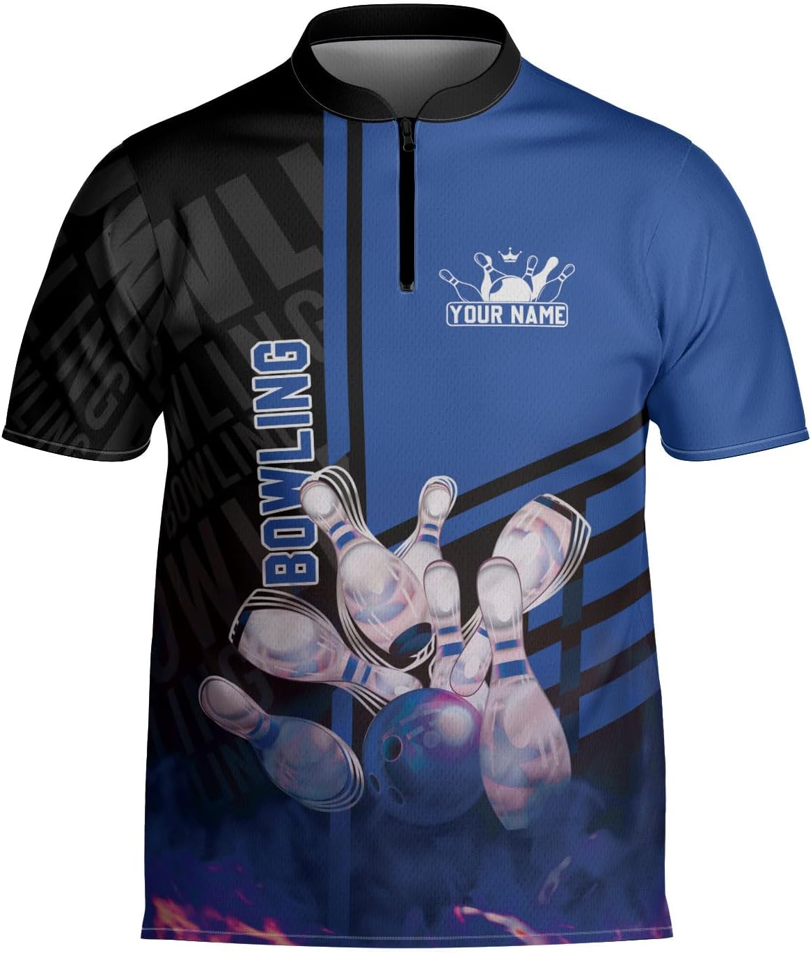 mostprints Personalized Bowling Jersey Gift 3D Custom Bowling Shirts for Team Name Bowl Bowler Shirt Unisex Cool Men Women