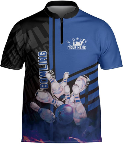 mostprints Personalized Bowling Jersey Gift 3D Custom Bowling Shirts for Team Name Bowl Bowler Shirt Unisex Cool Men Women