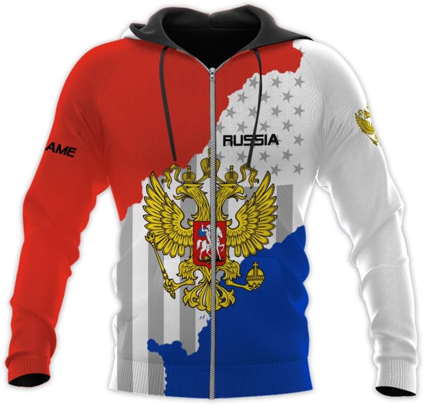 Personalized Russia Shirts Russian Shirt Russian Unisex Shirts Russia Flag Pride Shirts Russia Flag Coat of Arms Shirts