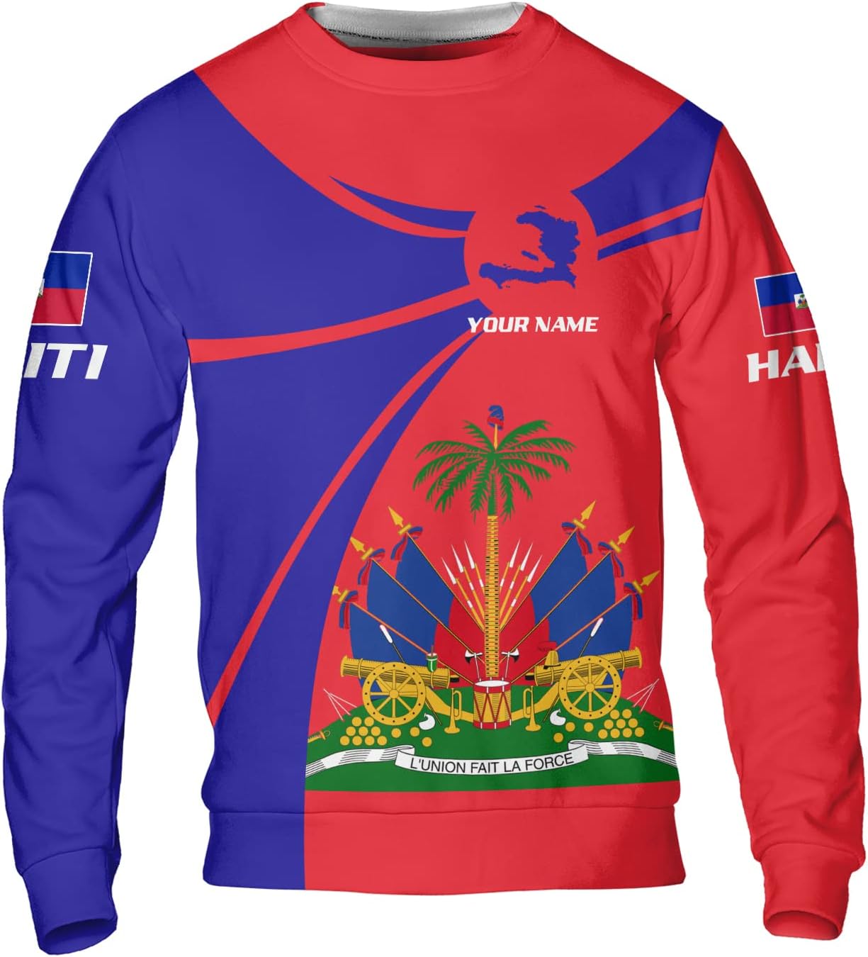 AOVL Personalized Haiti Shirt Haitians Flag Pride Shirt Haiti Shirts for Men & Women Haitian Pride Tshirt Haitian Flag Shirt