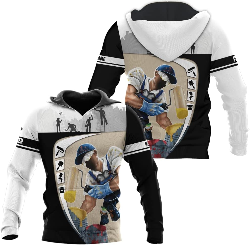 Personalized Name Painter Unisex Shirts 3D All Over Printed Sportwear Hoodie, TShirt, Zip Hoodie, Sweatshirt For Men Women
