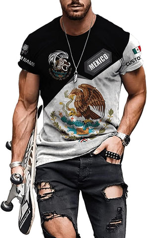Personalized Name Mexican Hoodie 3D, Customized Mexican Hoodies for Men, Unisex Mexico Hoodie 3D, Mexico Hoodies for Men, Mexico Flag Gift for Women, T Shirt, Zip Up Hoodie, Sweatshirt HDM101