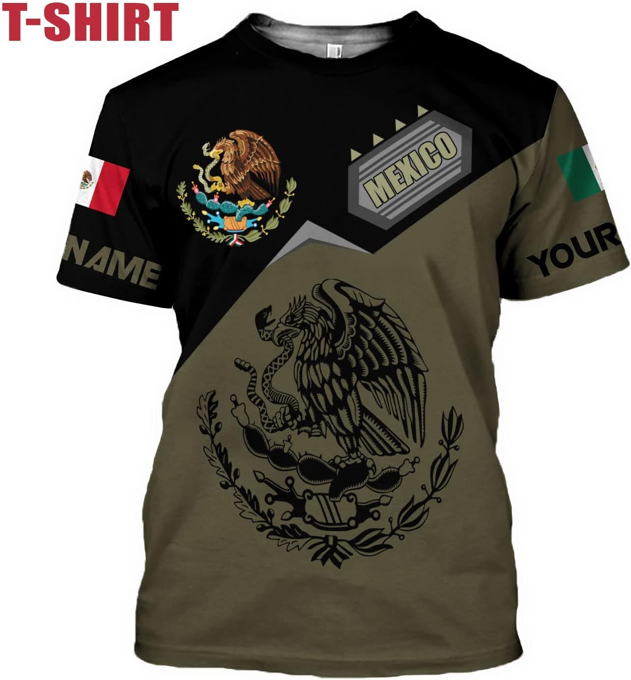 Mostprints Personalized Name Mexican Hoodie 3D, Customized Mexican Hoodies for Men, Unisex Mexico Hoodie, Mexico Hoodies for Men
