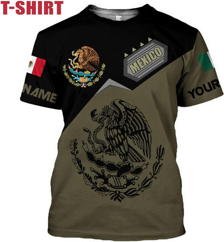 Mostprints Personalized Name Mexican Hoodie 3D, Customized Mexican Hoodies for Men, Unisex Mexico Hoodie, Mexico Hoodies for Men