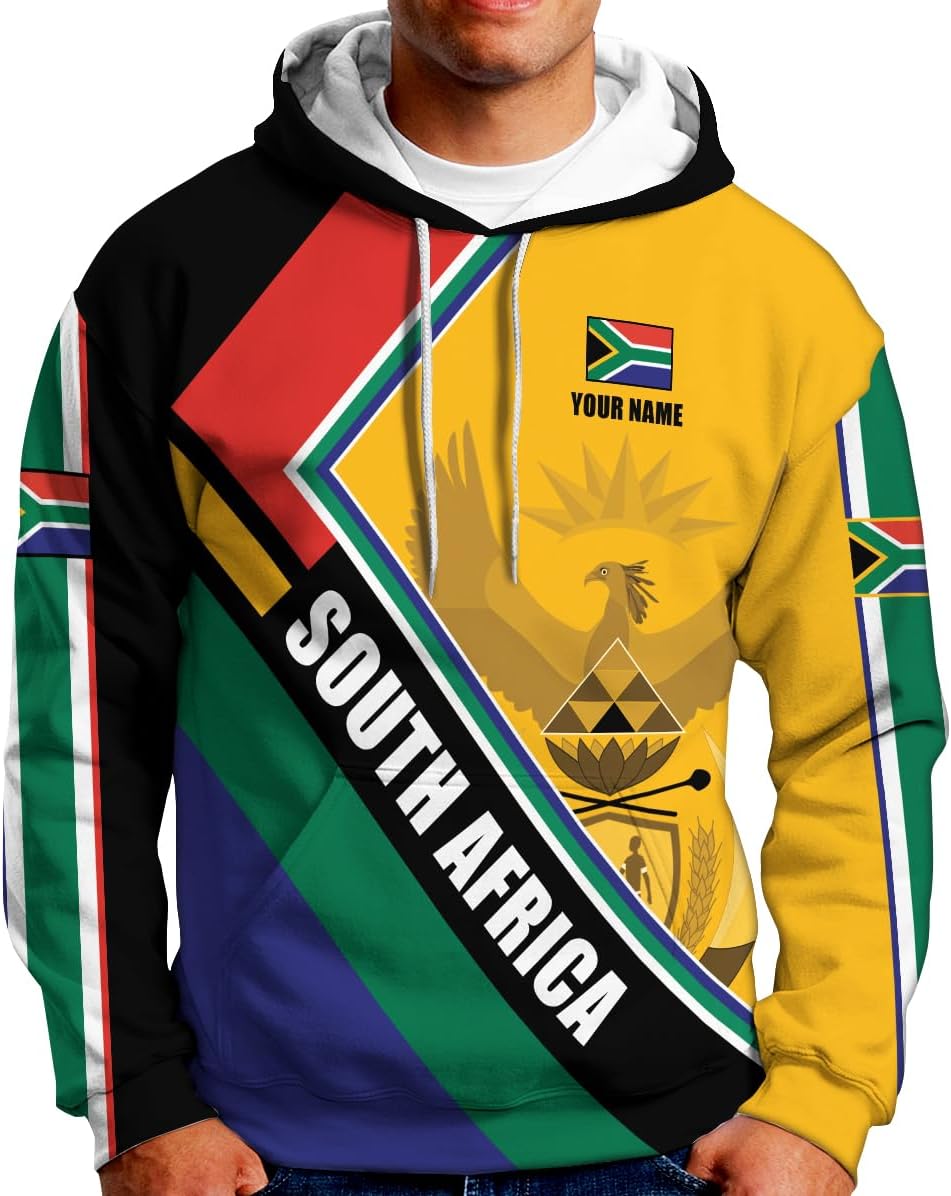 Suseaz Personalized South Africa 3D Shirt, African Pride T-Shirt Hoodie, South Africa African Flag National Clothing