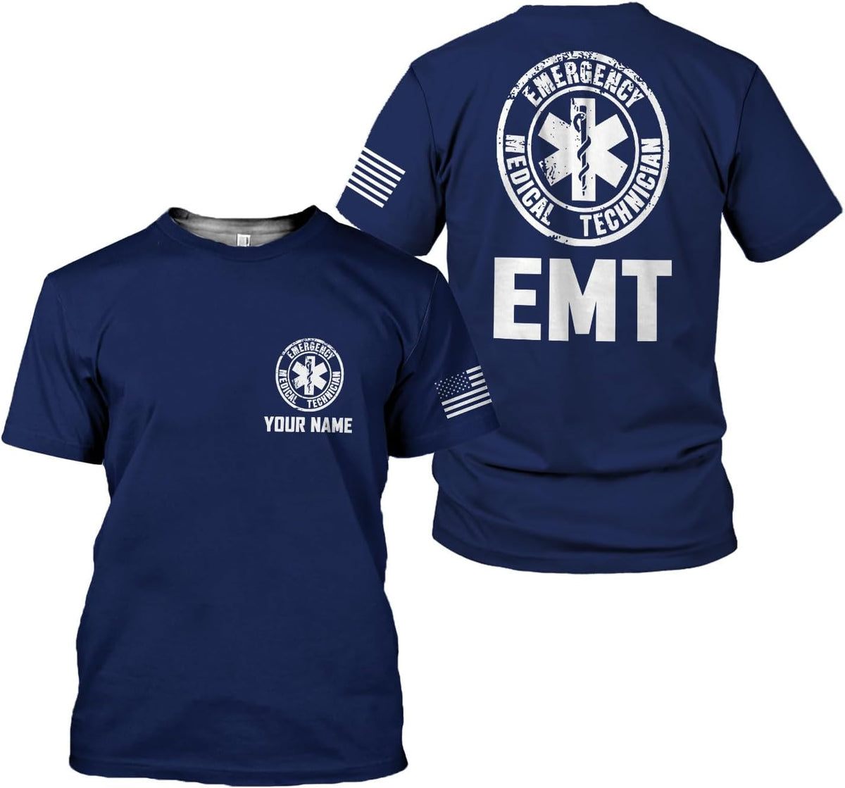 Podagree Personalized EMT Shirt, EMS Shirt, Customized EMS Shirts,EMT Paramedic Uniform Emergency Medical Technician Shirts