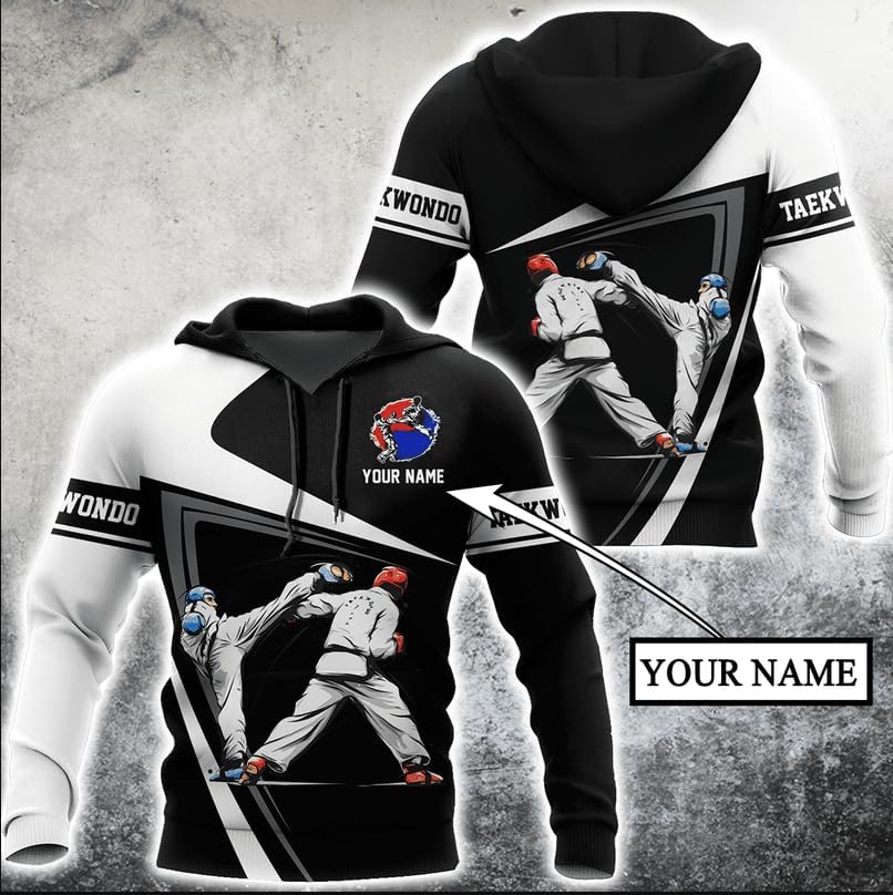 MAPrints Personalized Taekwondo 3D Shirt, Gift for Taekwondo Lover, Taewondo T-Shirts, Sweatshirt, Hoodie and Zip Hoodie