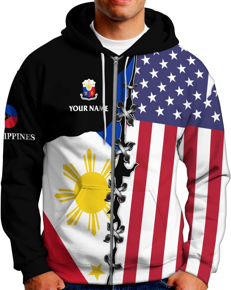 Custom Philippine 3D Shirt Men Women, Philippine T-Shirt Hoodies Filipino Flag Pinoy Shirt, Philippines Traditional Clothing