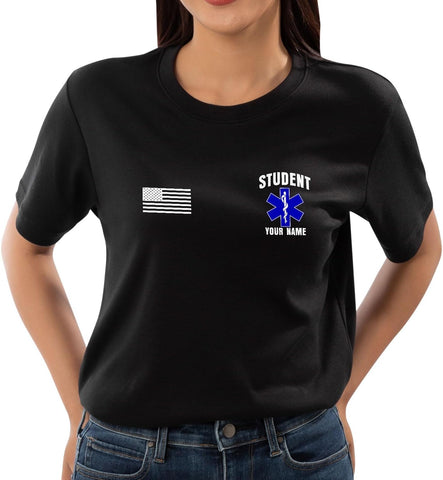 Customized EMS EMT Student Paramedic T Shirt Custom Dept Tshirt Gifts Medical Emergency Room Christmas Shirts Apparel