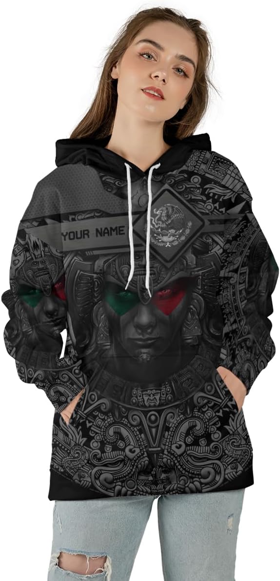 Mostprints Personalized Name Mexican Hoodie 3D, Mexican Hoodies for Men, Unisex Mexico Hoodie, Mexico Hoodies for Men