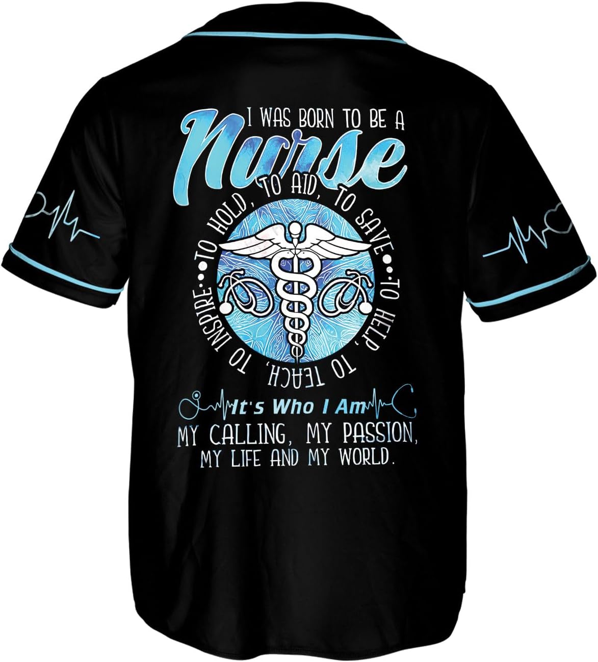 Woseprints Personalized Nurse Baseball Jersey Shirt, Nurse Graduation Gifts Funny Nurse T-Shirt Gift Nursing Emergency Shirts