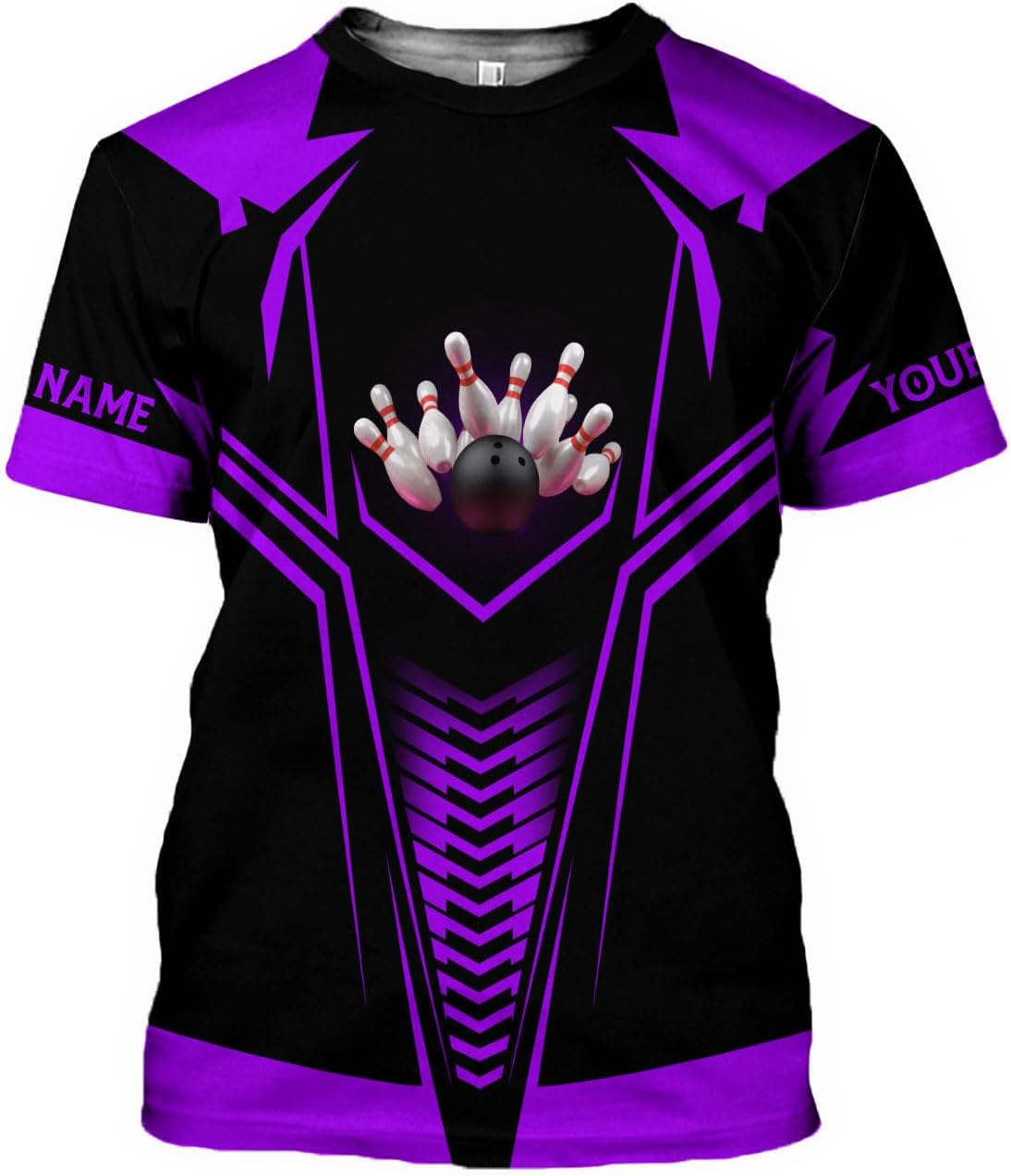 MoonArt Personalized Name Bowling Shirts for Men and Women 3D, Bowling Shirts for Team Bowling, Bowling Shirts Gift