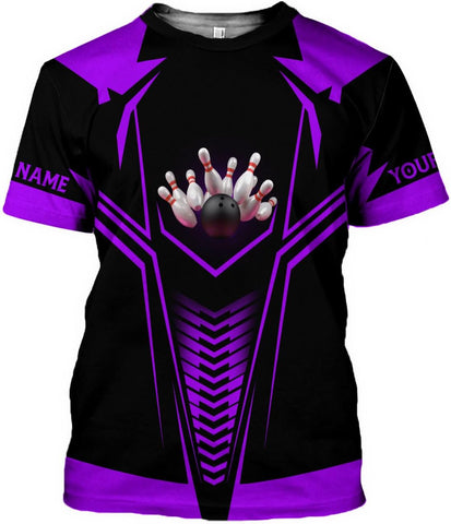 MoonArt Personalized Name Bowling Shirts for Men and Women 3D, Bowling Shirts for Team Bowling, Bowling Shirts Gift