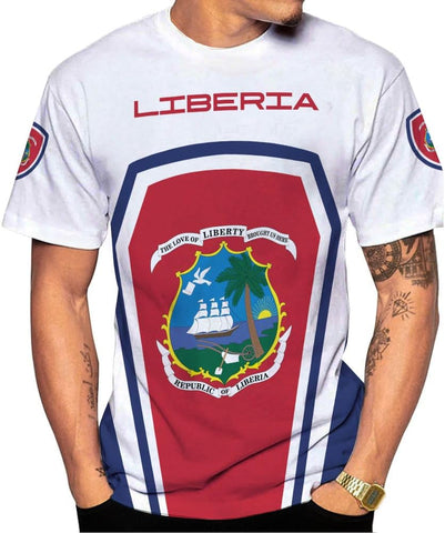 Royal Fight Personalized Liberia Shirts Liberian Pride Flag Shirt Liberia Flag Shirts Liberia Flag Gift T-Shirt for Men Women