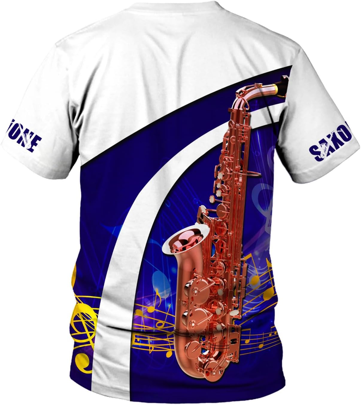 Personalized T Shirt for Saxophone Player, Custom Saxophone 3D Shirt Men Women, Present to Musican Saxophone Team Uniform