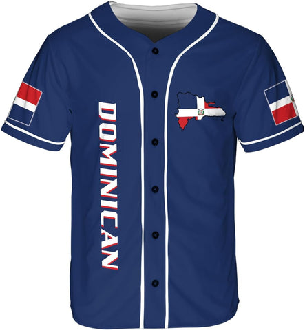 Podagree Personalized Dominican Republic Baseball Jersey Shirt,Team Name Republic Dominicana Baseball Jersey for Men,Women