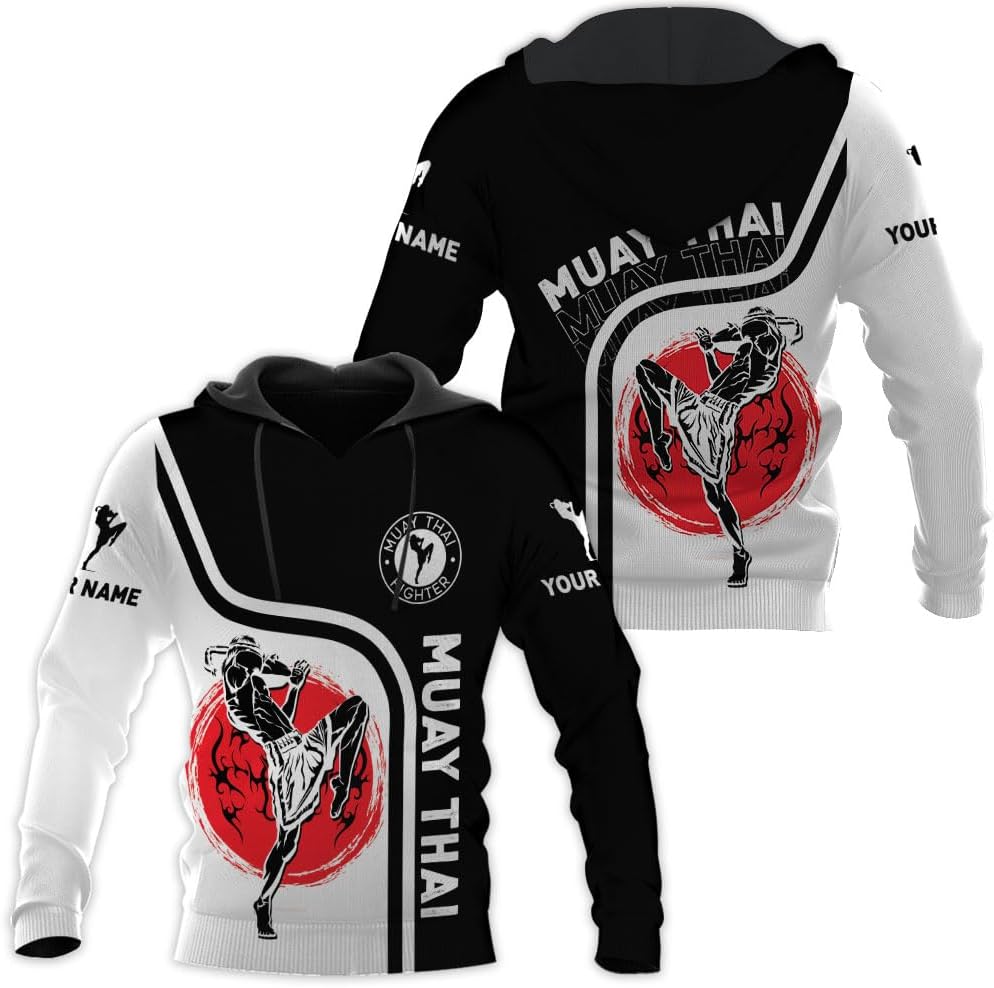 MAPrints Personalized Name Muay Thai Pride Shirt for Men