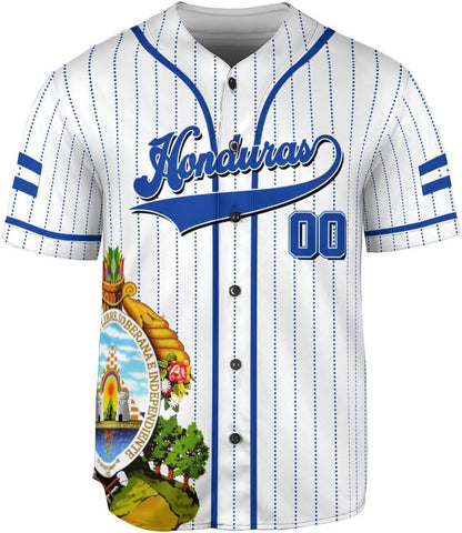 AOVL Personalized Honduras Baseball Jersey Shirt, Honduras Jersey for Men and Women, Jersey Honduras, Camisa Honduras Hombre