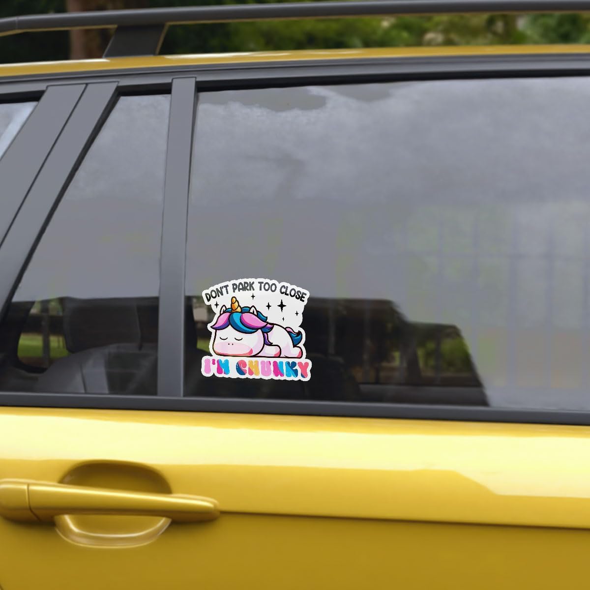 3 Pcs Don't Park Too Close I'm Chunky Sticker, Dont Park Too Close Im Chunky Car Sticker, Don't Park Too Close I'm Chunky Car Decal Funny Chunky Stickers for Car Truck Laptop Phone Helmet 5" (C2)