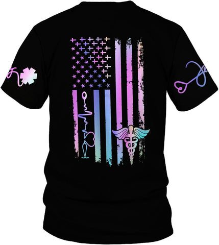 Custom Er Nurse Shirts for Women Future Nurse Shirt 3D Nursing Shirts for Nurses Emergency Nurse Shirt CNA Shirts CNA Shirt