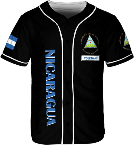 Royal Fight Personalized Nicaragua Baseball Jersey Custom Nicaragua Baseball Jersey for Men Women Nicaraguan Camisas Shirt