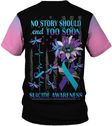 Vybonz Personalized Suicide Awareness Shirt, Suicide Prevention Awareness, Mental Health Awareness, Mental Health Clothing