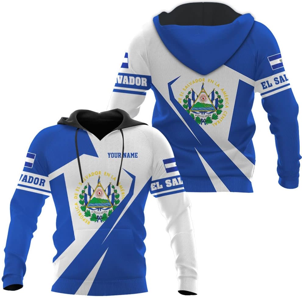 HomeDesign Personalized El Salvador Hoodie El Salvador Hoodies El Salvador Sweaters Shirts Men & Women El Salvador Shirt