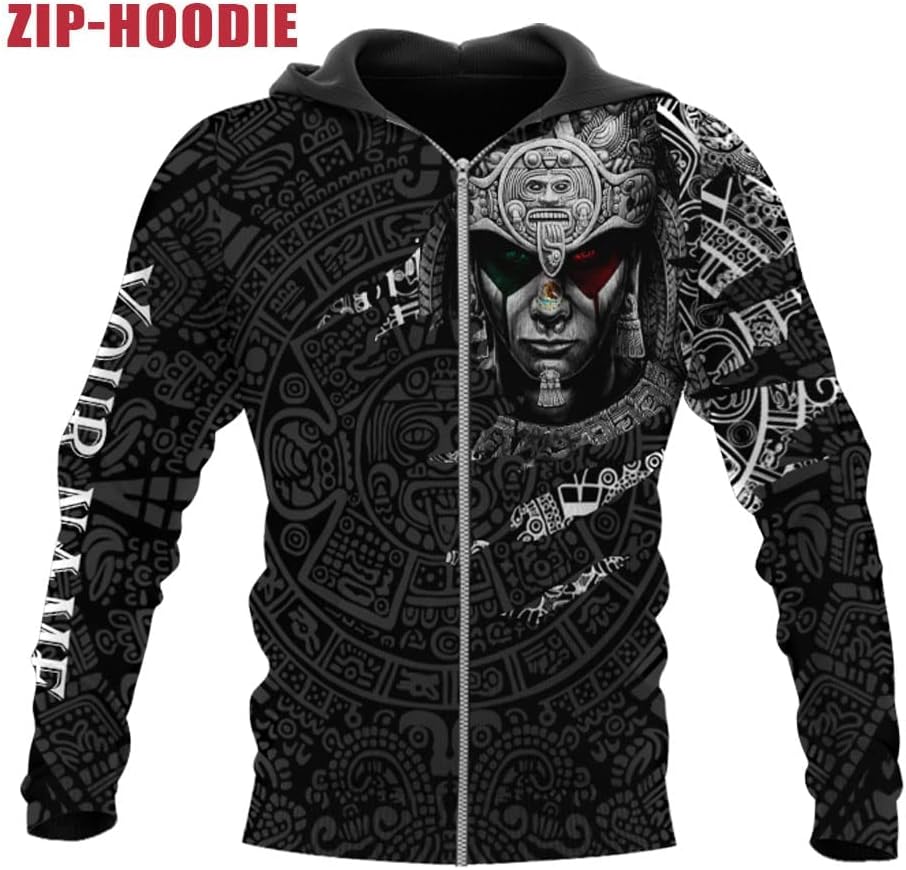 Mostefy Personalized Name Mexican Hoodie 3D, Customized Mexico Hoodies for Men and Women