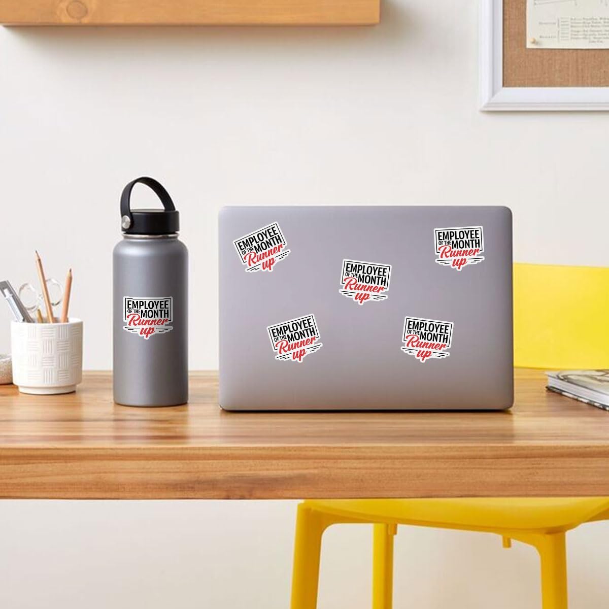 3Pcs Employee of The Month Runner Up Sticker Coworker Inspirational Sarcasm Gift Employee of The Month Stickers Great for Boss Decal for Laptop Water Bottle Tool Box Phone Car Hard Hat 3"x3"